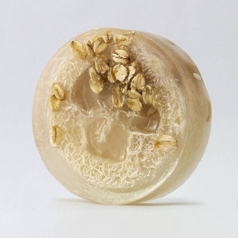 Goat Soap Loofah:  Oats & Honey