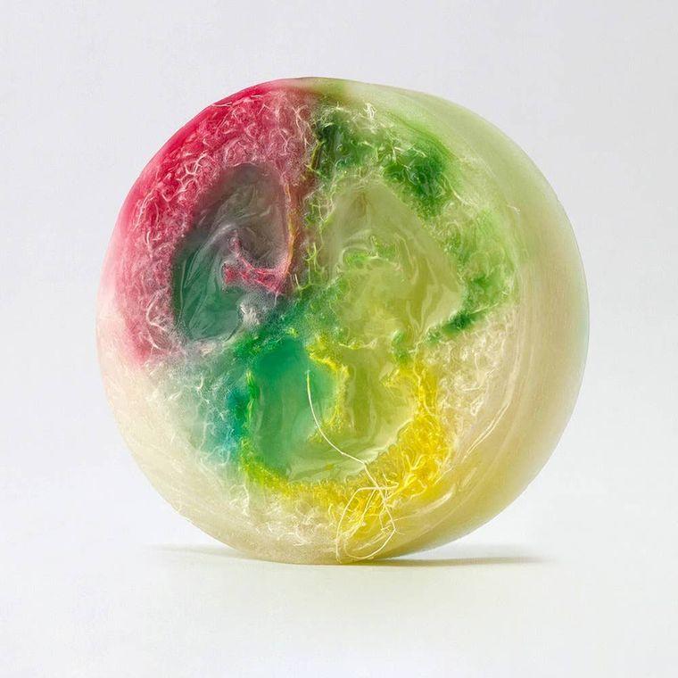 Goat Soap Loofah:  Fruit Loops